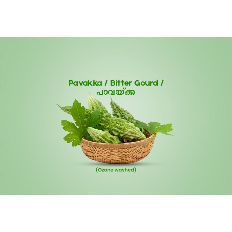 Pavakka / Bitter Gourd / പാവയ്ക്ക - 500gm Pack ( Ozone Washed)